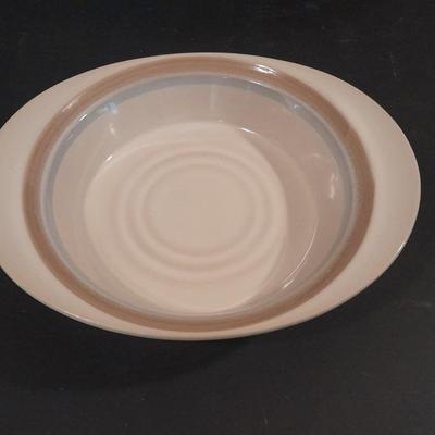 Noritake stoneware Painted Desert Casserole / baking dishes and six American heritage stoneware bowls
