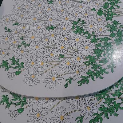 Plastic food storage and Vera Daisy placemats