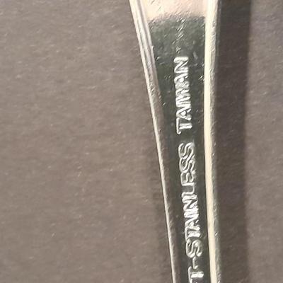 Customcraft stainless flatware with flower handles