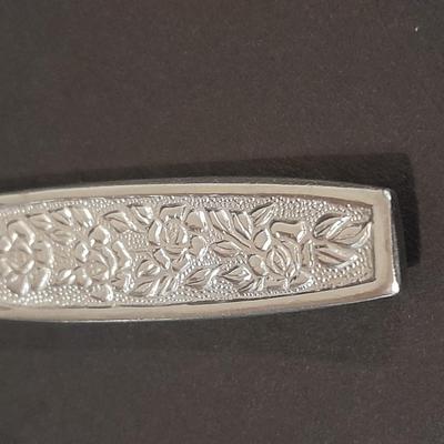 Customcraft stainless flatware with flower handles
