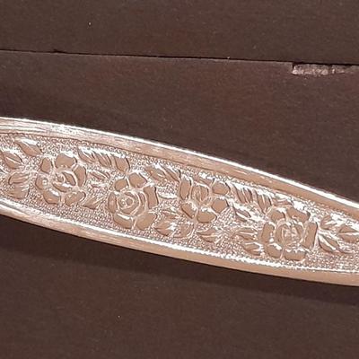 Customcraft stainless flatware with flower handles