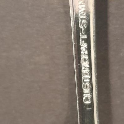 Customcraft stainless flatware with flower handles