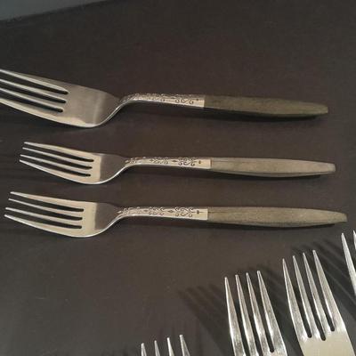 Assortment of different brands of Forks flatware