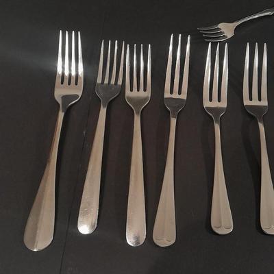 Assortment of different brands of Forks flatware