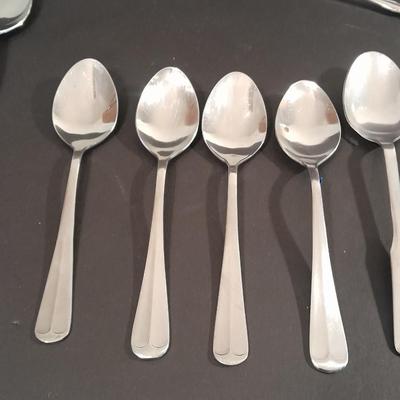 Assortment of different brands of Spoons Flatware