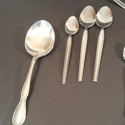 Assortment of different brands of Spoons Flatware