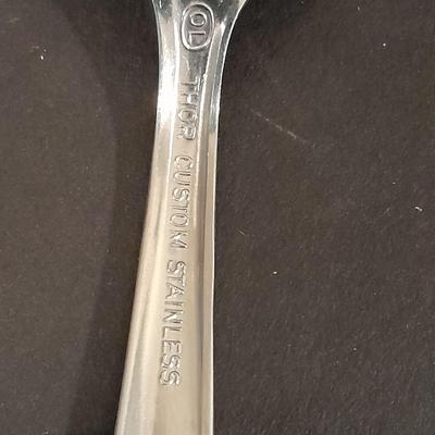 Assortment of different brands of Spoons Flatware