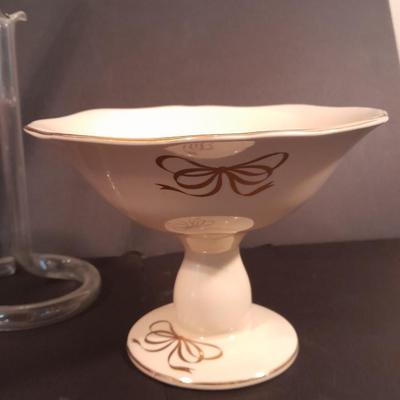 Candle sconces, tapered candles, vases, and new in box 15" glass hurricane candle holder