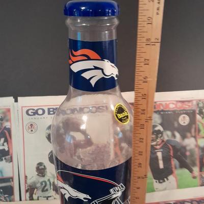 Bronco's Collectibles, bottle bank, Sweatshirt, T-shirt Coffee mug and paper clippings