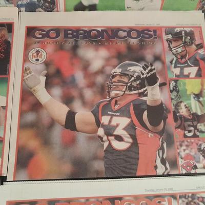 Bronco's Collectibles, bottle bank, Sweatshirt, T-shirt Coffee mug and paper clippings