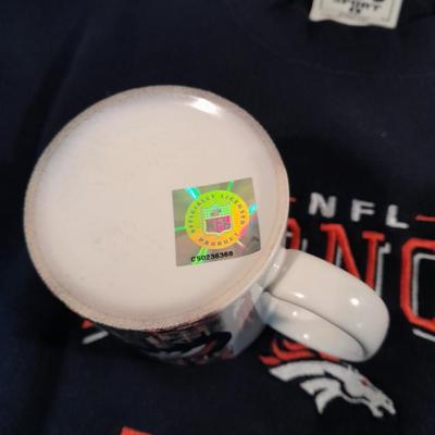 Bronco's Collectibles, bottle bank, Sweatshirt, T-shirt Coffee mug and paper clippings