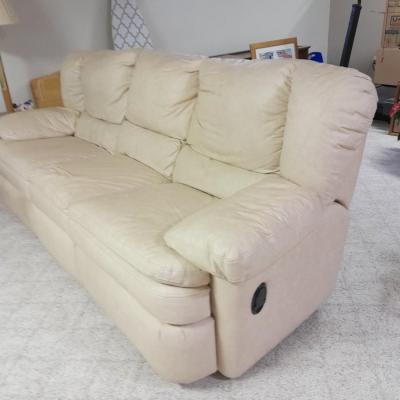 Pozzio dual Reclining sofa Billbone color Simulated leather Upholstery