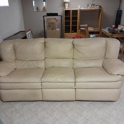 Pozzio dual Reclining sofa Billbone color Simulated leather Upholstery