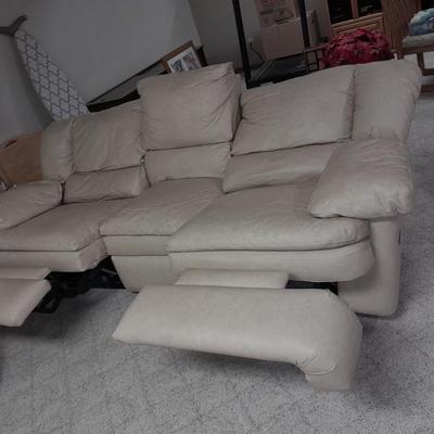 Pozzio dual Reclining sofa Billbone color Simulated leather Upholstery