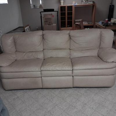 Pozzio dual Reclining sofa Billbone color Simulated leather Upholstery