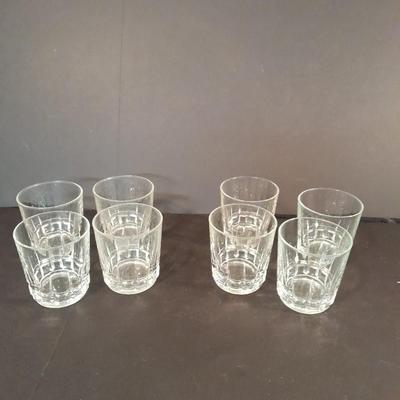 8 Short glasses "On the rocks" or Juice glasses