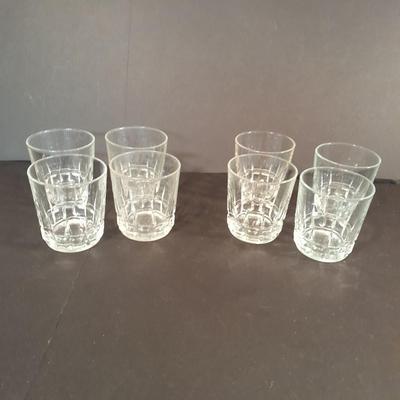 8 Short glasses "On the rocks" or Juice glasses