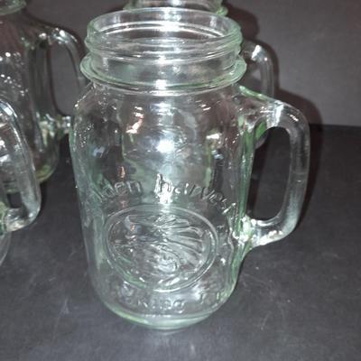 Set of 4 handled Jar mugs