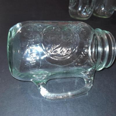 Set of 4 handled Jar mugs