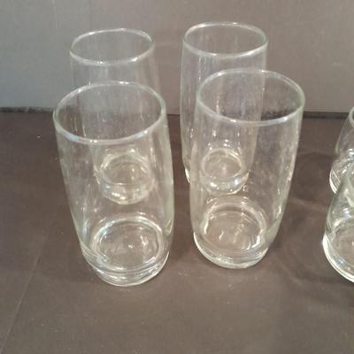 set of 8 drinking glasses