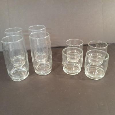 set of 8 drinking glasses