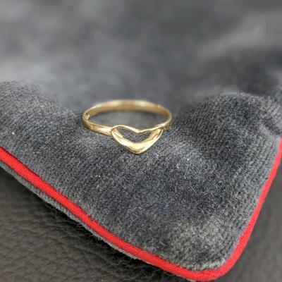 14KT GOLD HEART RING