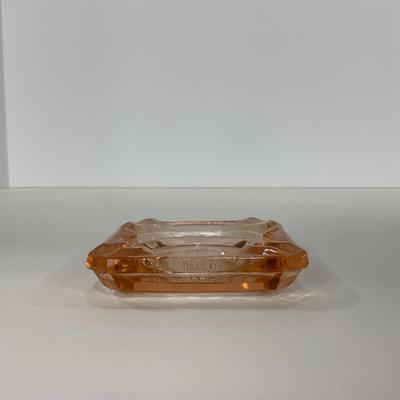 -162- GLASSWARE | MacBeth Evans Star And Rose | Glass Ashtrays