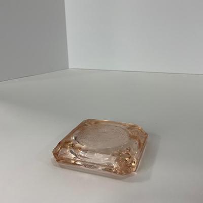 -162- GLASSWARE | MacBeth Evans Star And Rose | Glass Ashtrays
