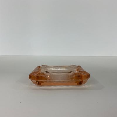 -162- GLASSWARE | MacBeth Evans Star And Rose | Glass Ashtrays