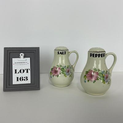 -163- DISHES | Hall Morning Glory | Salt & Pepper Shakers