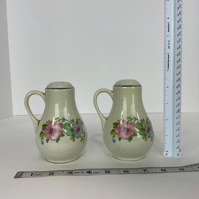 -163- DISHES | Hall Morning Glory | Salt & Pepper Shakers