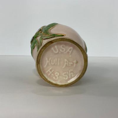 -164- POTTERY | Hull Pottery Floral Vase Gold Inlay
