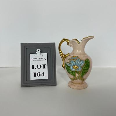 -164- POTTERY | Hull Pottery Floral Vase Gold Inlay