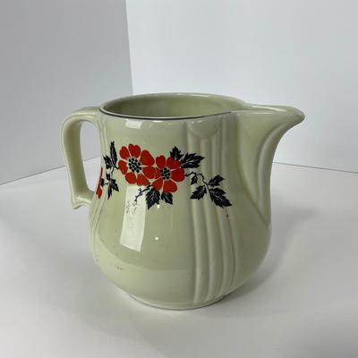 -165- POTTERY | Halls Superior Quality Kitchenware Red Poppy | Pitcher