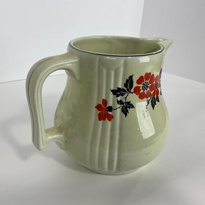 -165- POTTERY | Halls Superior Quality Kitchenware Red Poppy | Pitcher