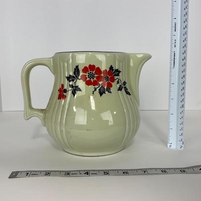 -165- POTTERY | Halls Superior Quality Kitchenware Red Poppy | Pitcher