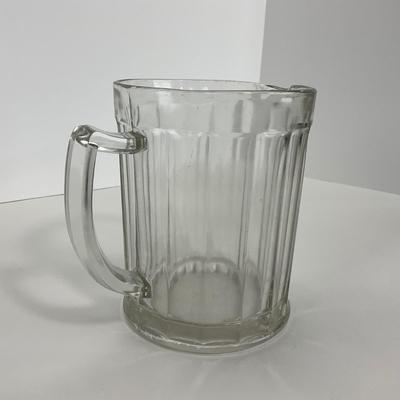 -166- GLASSWARE | Hazel Atlas Glass Heavy Panel Pitcher
