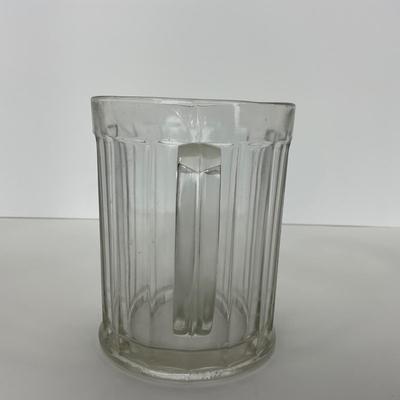 -166- GLASSWARE | Hazel Atlas Glass Heavy Panel Pitcher