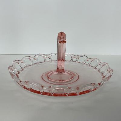 -167- GLASSWARE | Pink Old Colony Hocking Glass Co. | Tray