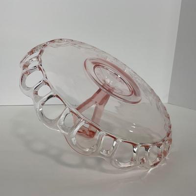 -167- GLASSWARE | Pink Old Colony Hocking Glass Co. | Tray