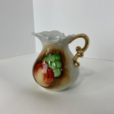 -170- POTTERY | Japan Fruits Decorative Pitcher & Bowl