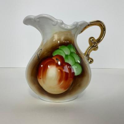 -170- POTTERY | Japan Fruits Decorative Pitcher & Bowl