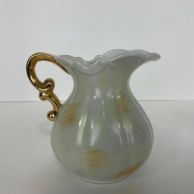 -170- POTTERY | Japan Fruits Decorative Pitcher & Bowl