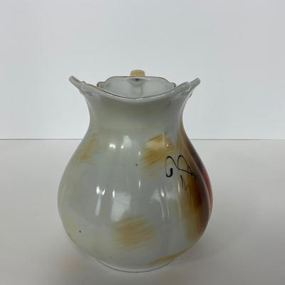 -170- POTTERY | Japan Fruits Decorative Pitcher & Bowl