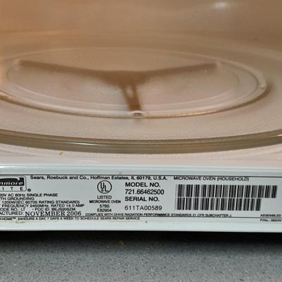 Working Kenmore Elite Microwave oven with quick touch sensor