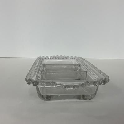 -171- GLASSWARE | Candlewick Imperial Glass Co. | Relish Dish & Spoon