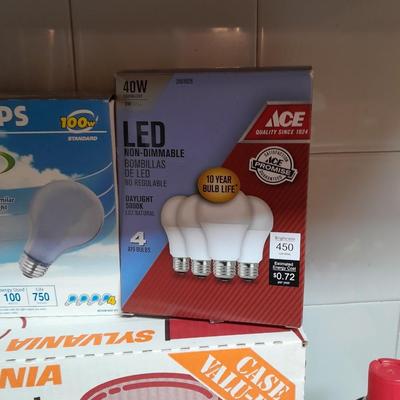Home repair, Flashlights, small tools, lightbulbs and more