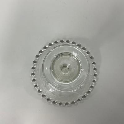 -172- GLASSWARE | Candlewick Imperial Glass Co. | Etched Candlesticks