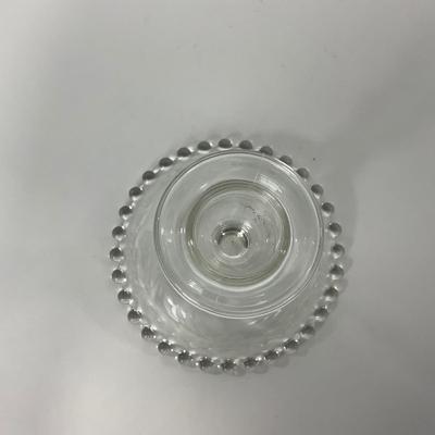 -172- GLASSWARE | Candlewick Imperial Glass Co. | Etched Candlesticks
