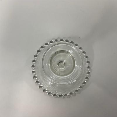 -172- GLASSWARE | Candlewick Imperial Glass Co. | Etched Candlesticks